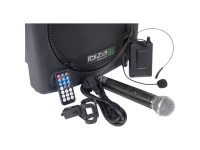 Ibiza PORT12VHF-BT Sistema Portátil a Bateria até 5h 700W Ibiza PORT12VHF-BT Sistema Portátil a Bateria até 5h 700W